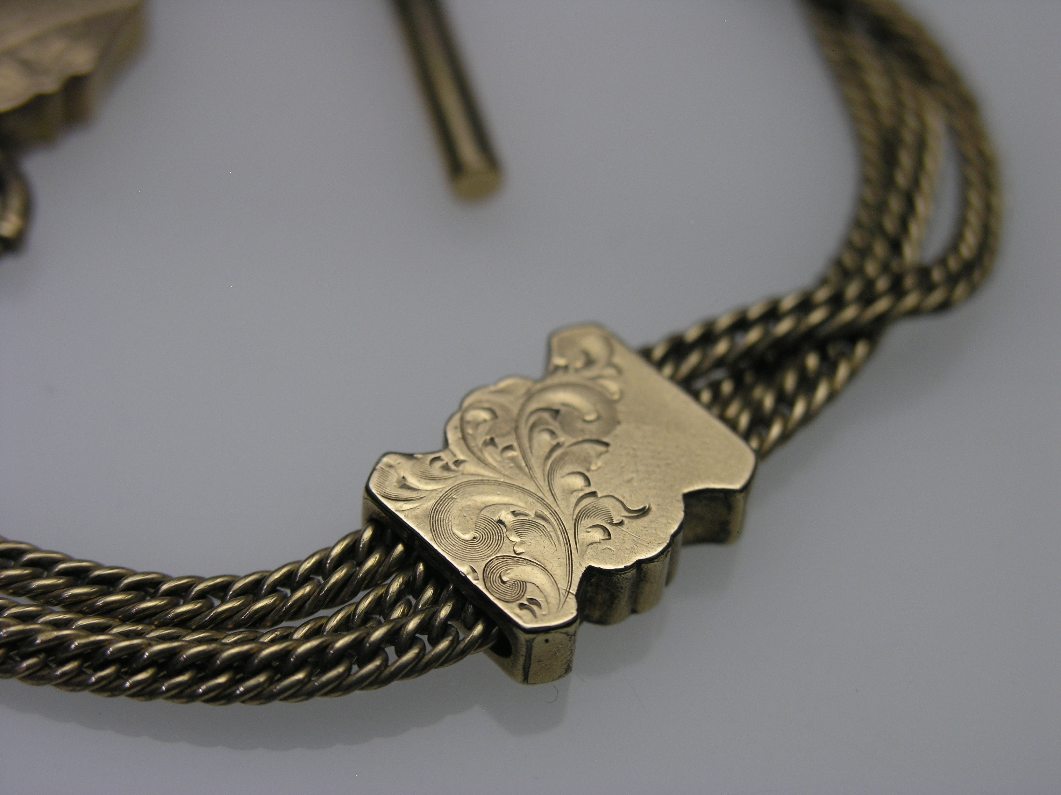 vintage gold pocket watch chain